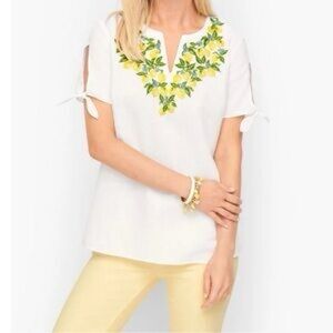 Talbots summer blouse with lemons 🍋 2XL